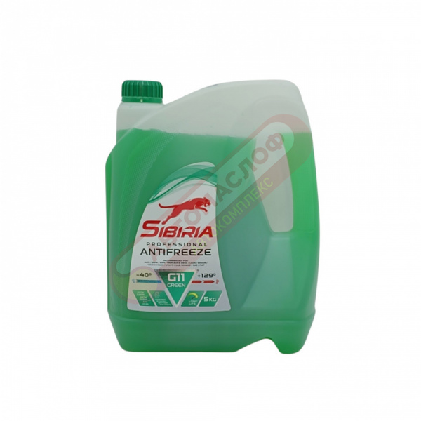 SIBIRIA Антифриз -40 G11 зеленый  5кг