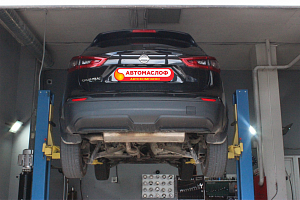 Аппаратная замена масла в АКПП Nissan Qashqai (J11R) 2.0 2WD (RE0F10D)